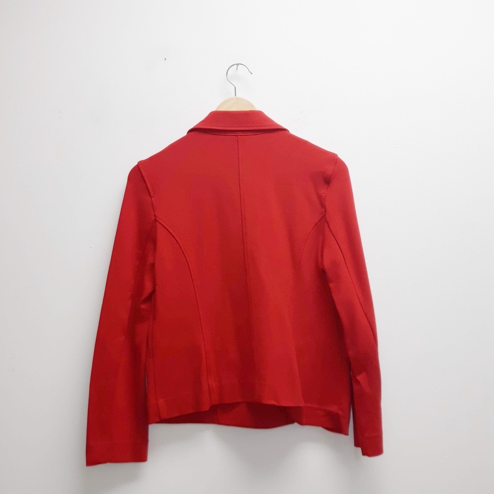 Peck & Peck Red Blazer w/ Black/Gold Buttons 4 - Picture 4 of 4
